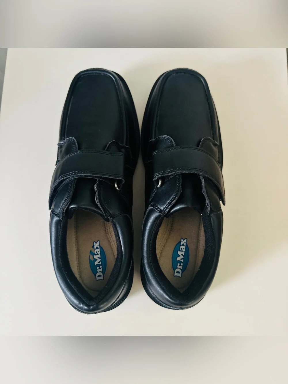 🔥Dr. Max Black Comfort Walking Shoes with Velcro Strap🖤